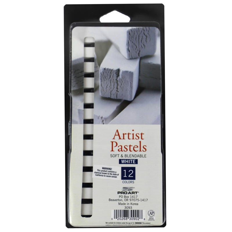 Pro Art Artist Pastel Square White 12pc (3093) - Image 1